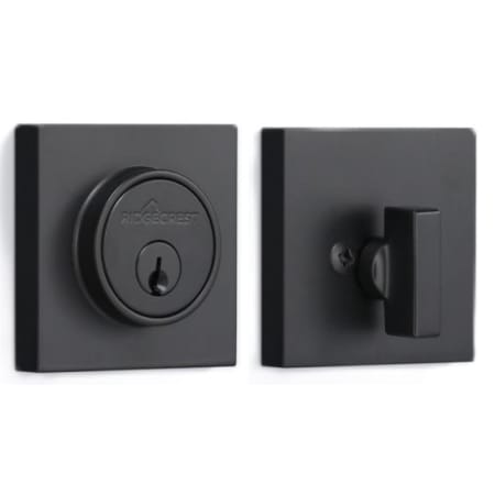 Sure-Loc Mountain Solid Brass Single Cylinder Keyed Entry Deadbolt Flat Black